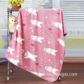 High quality coral fleece travel photo printed polar fleece blanket